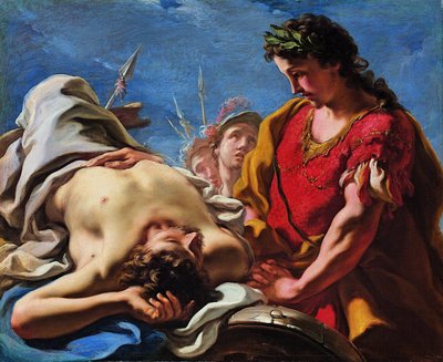 Alexander at the Corpse of the Dead Darius by Giovanni Antonio Pellegrini